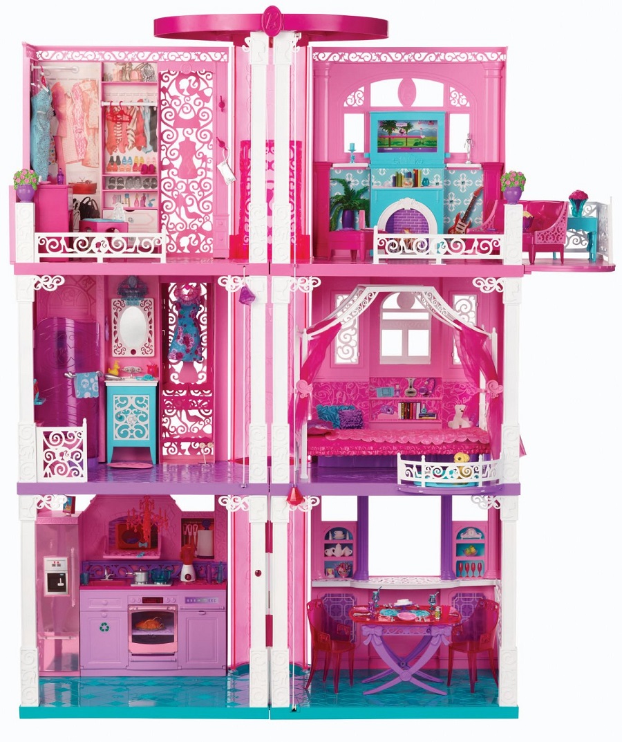 barbie 3 floor dollhouse